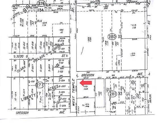 Plat Map. Illustrating property boundaries and lot divisions within a specified area