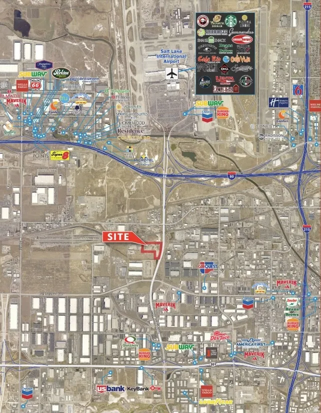 Site Location Map. Depicting the geographic position of the property relative to surrounding infrastructure and commercial entities