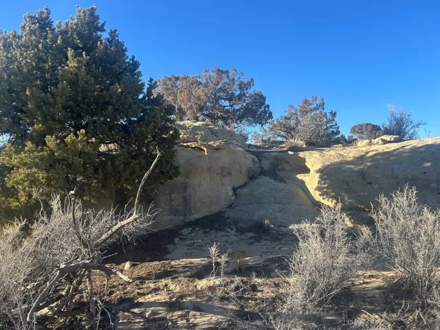 Natural rock formations and native drought-tolerant vegetation define this rugged landscape