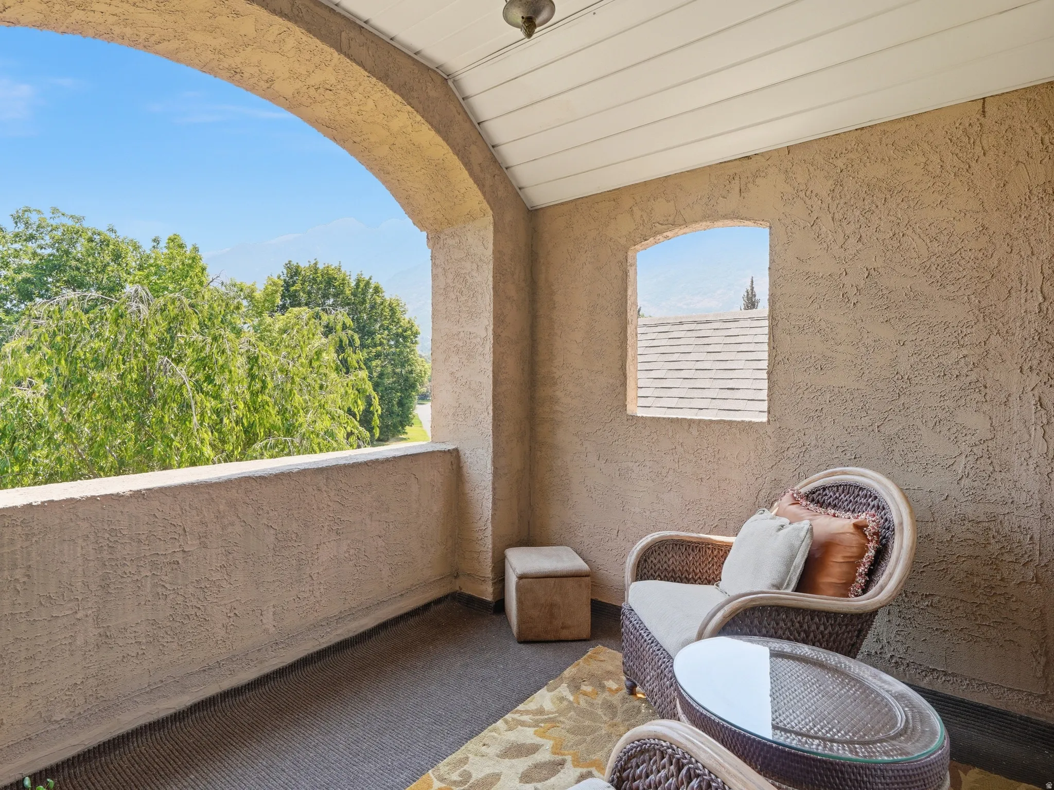 Covered balcony