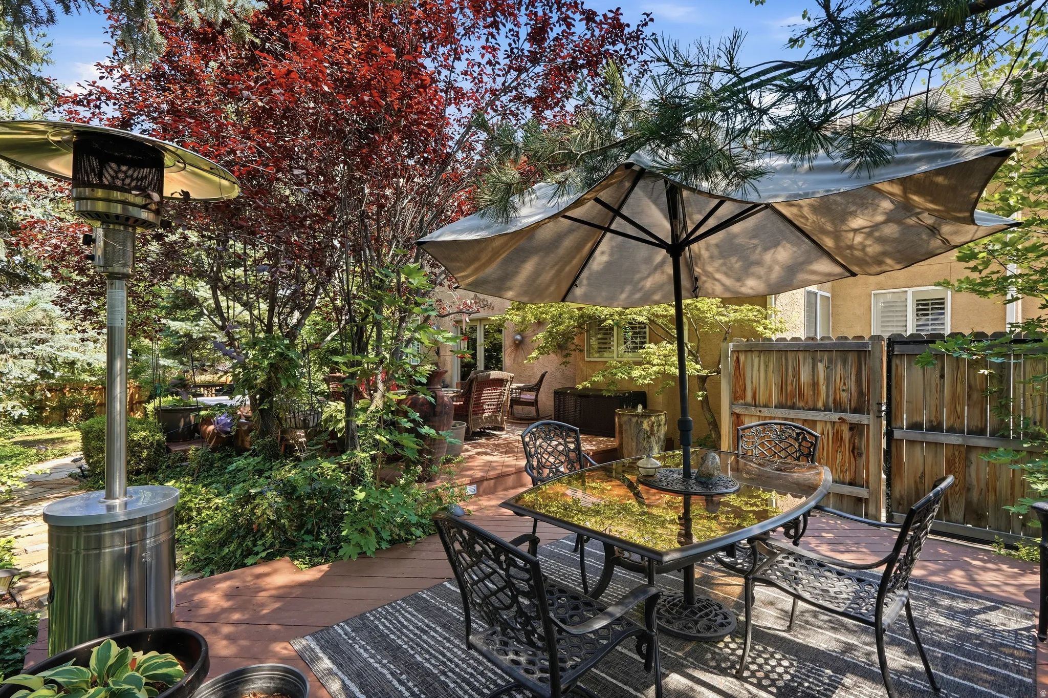 Another view of lovely backyard
