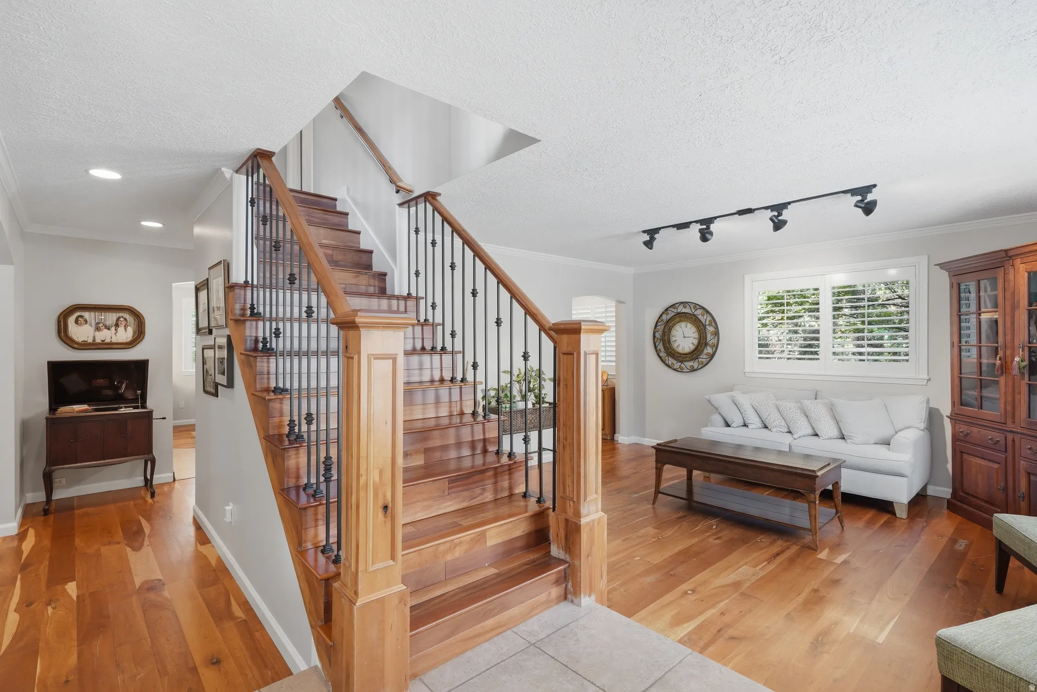 Hardwood flooring throughout the main level