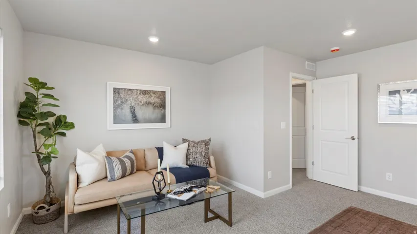 Light gray walls with white trim throughout