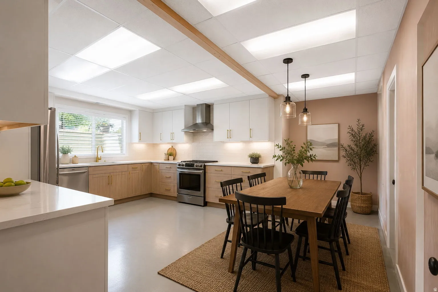 Ai inspired workshop conversion to kitchen. Allows for multi-generational living, an additional gathering space for family & friends or even possible ADU (buyer to verify)