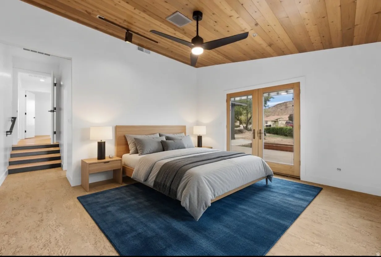 Primary Bedroom. Furnishings are a digital rendering