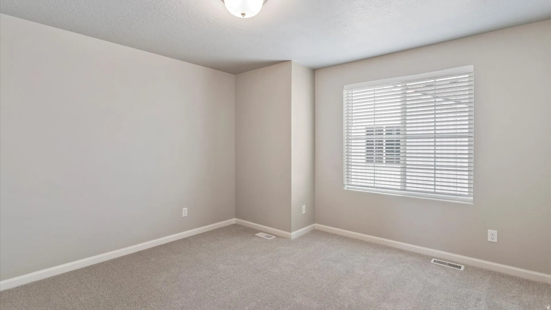 Neutral-toned interior room featuring carpet flooring and light-colored walls