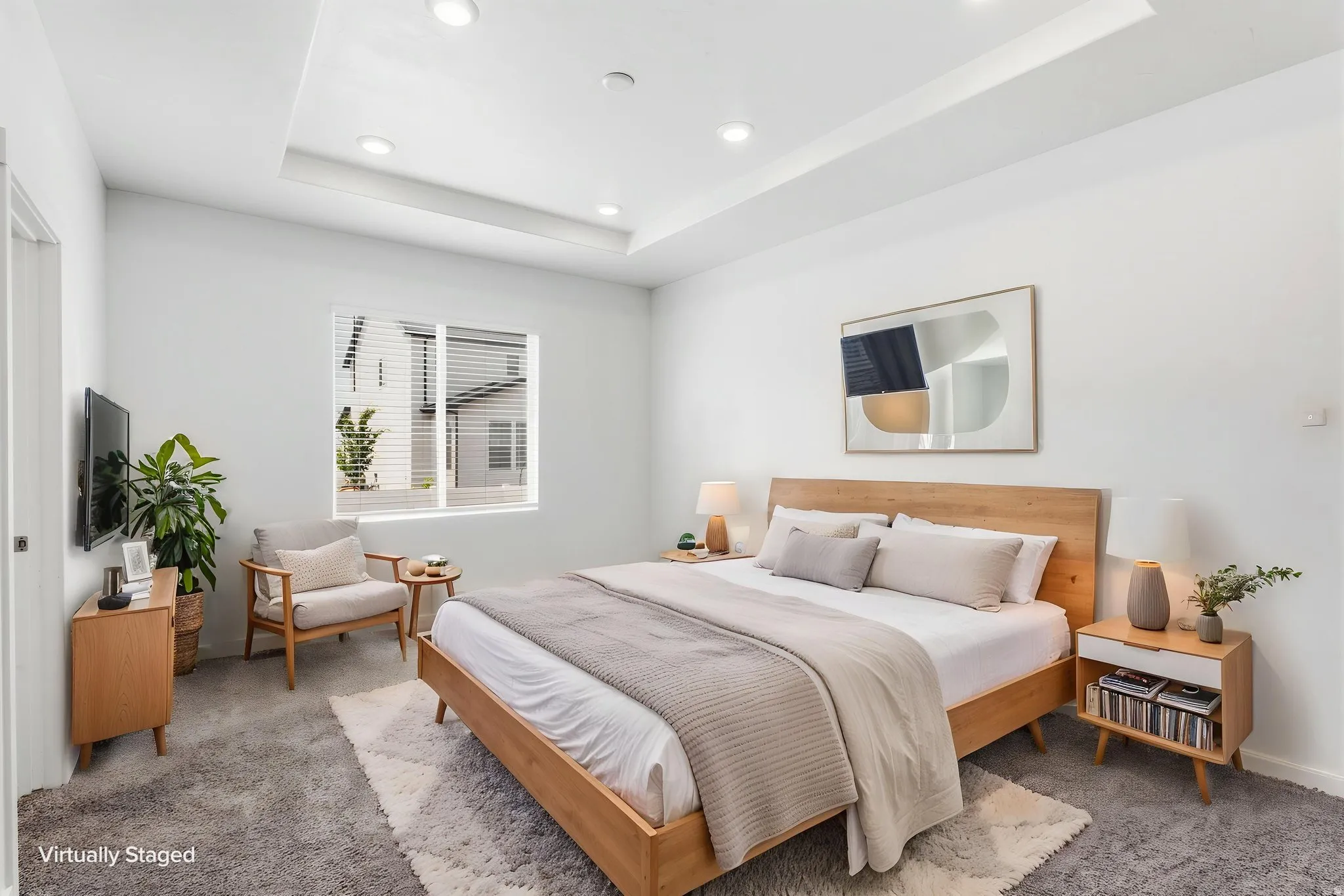 Primary Bedroom/Virtually Staged