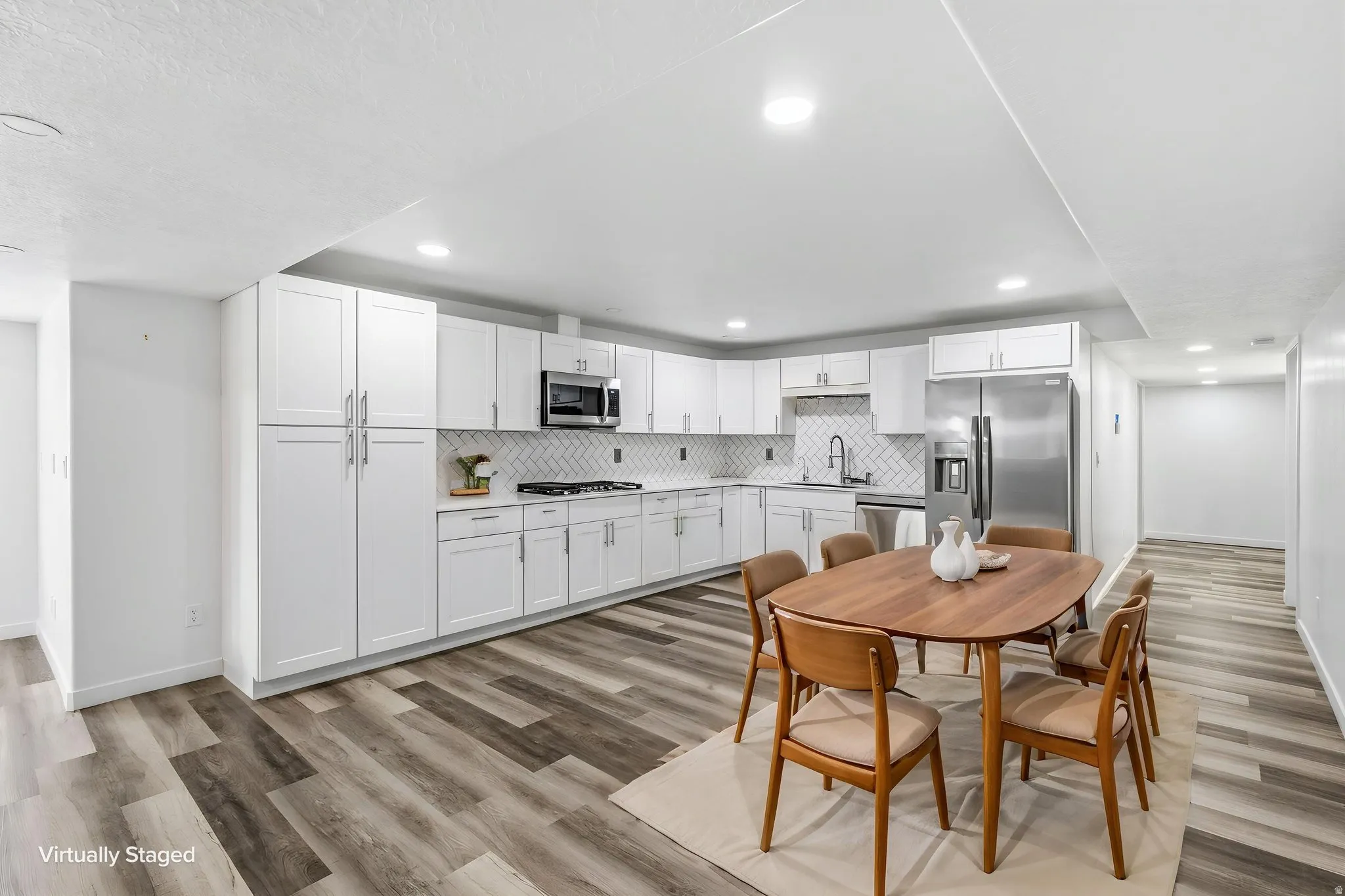 Basement Full Kitchen/Virtually Staged
