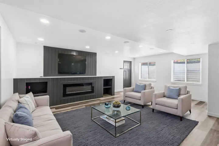Basement Living Area/Virtually Staged