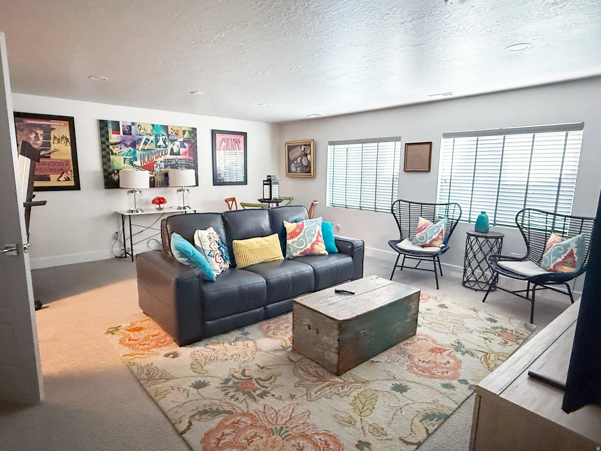 Open-concept living area, accessible from upstairs. Not part of mother-in-law apartment.