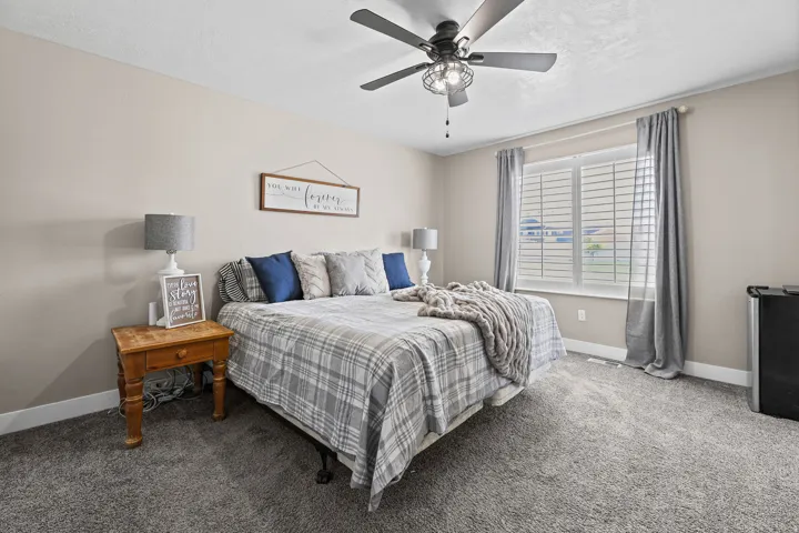 Main level, bright Master bedroom