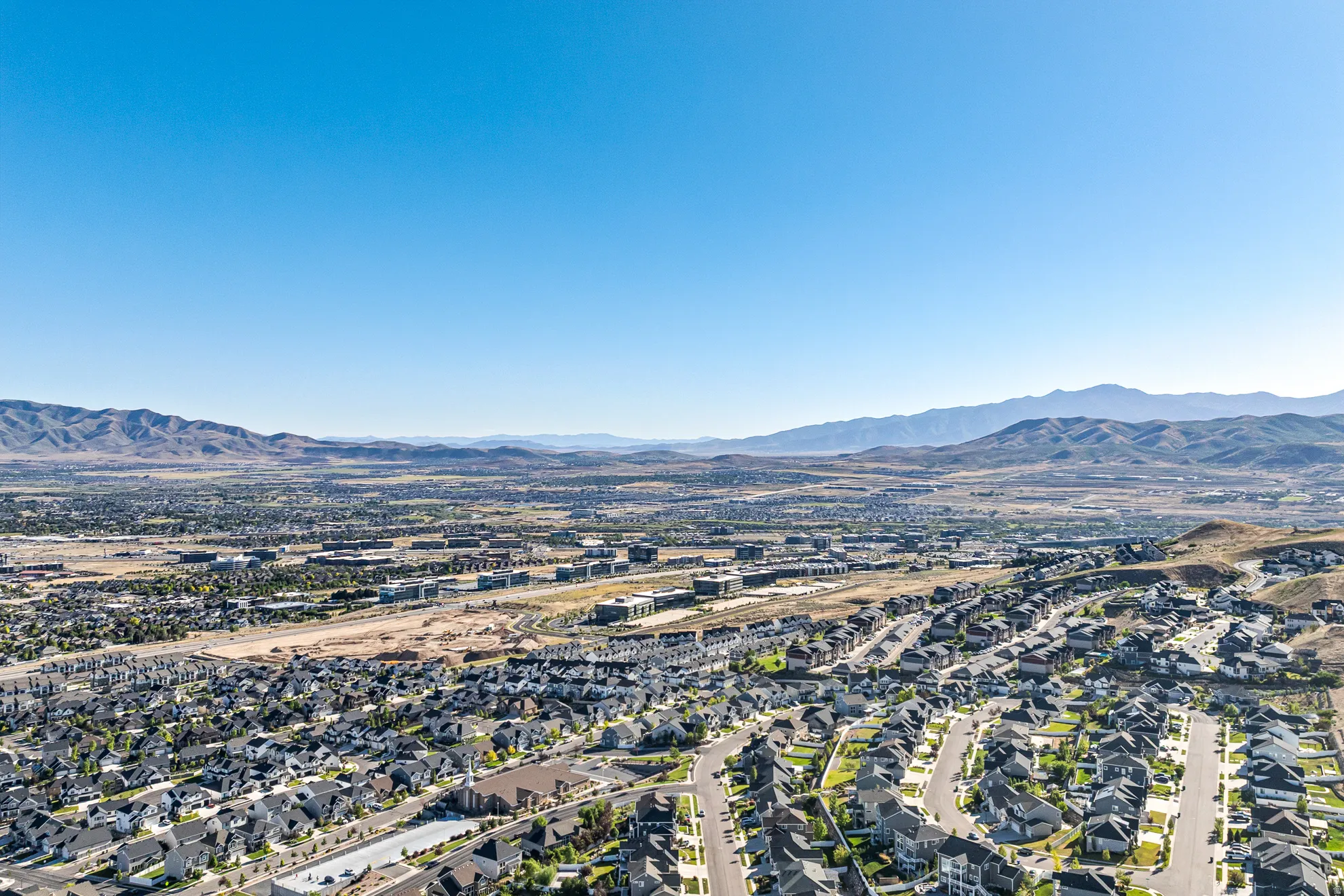 A view of the Utah County valley looking south