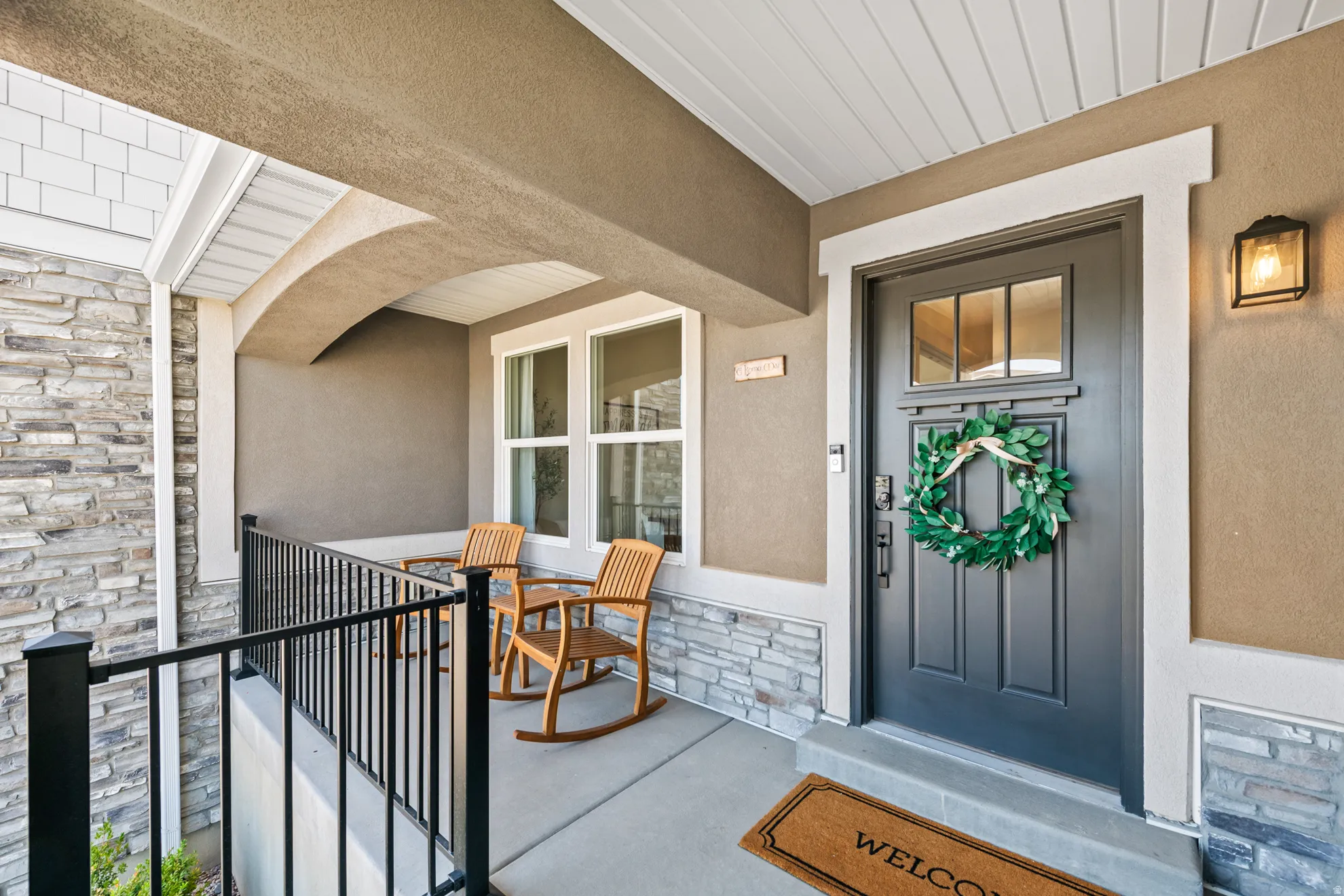 Covered front porch