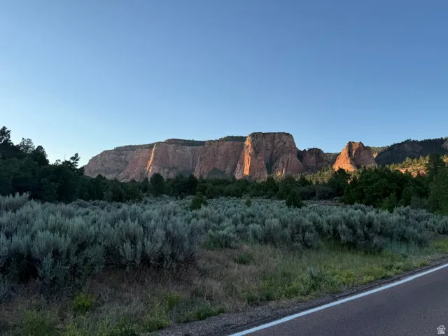 Expansive natural landscape with significant mountainous formations