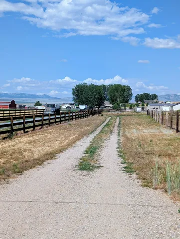 Entrance to the lot