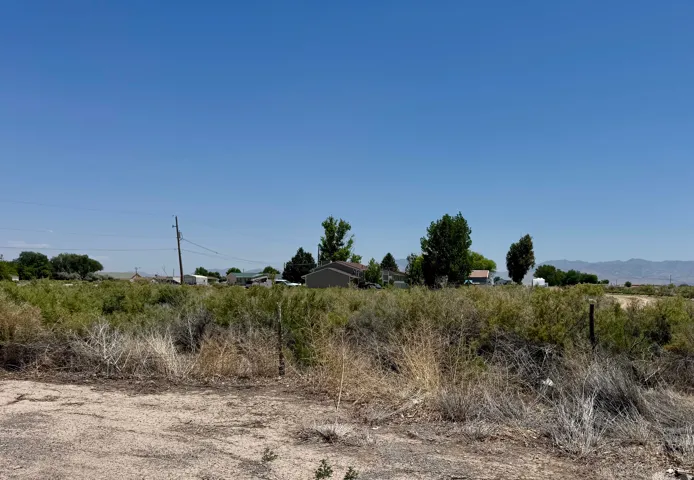 Expansive undeveloped lot featuring natural vegetation and distant mountain ranges