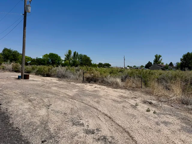 Cleared parcel with visible utility pole