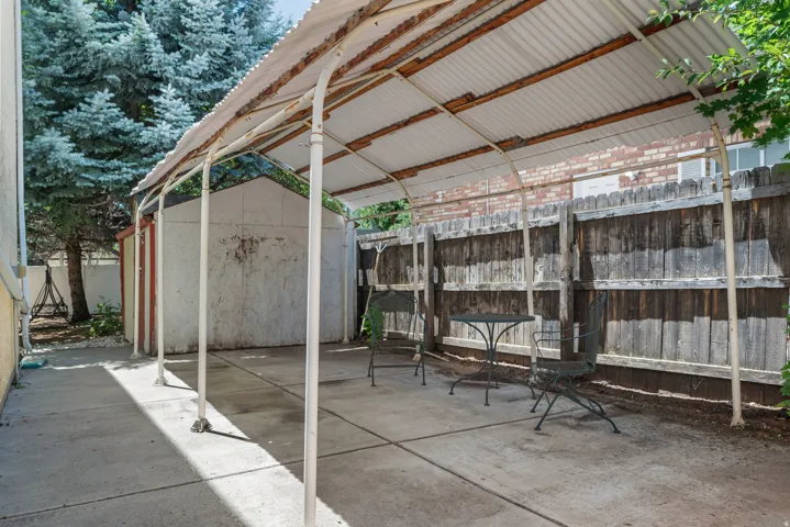 Covered patio