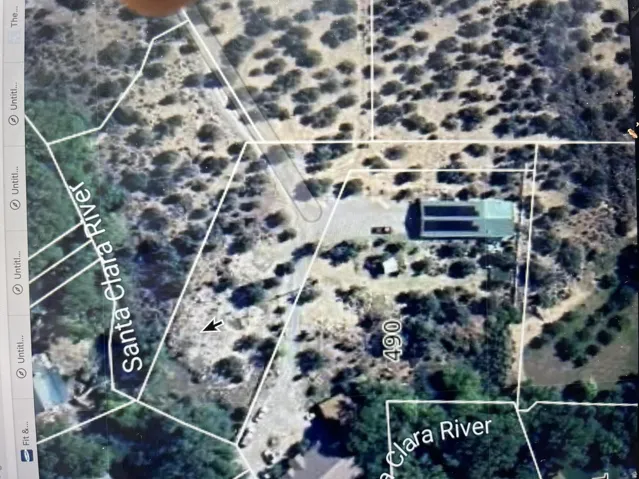 Property Parcel Map. Illustrating the property boundaries and river proximity