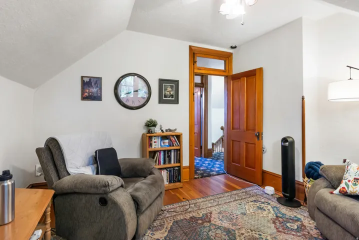 Hardwood flooring with an area rug
