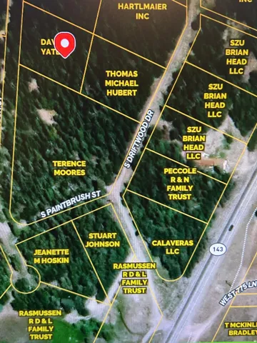 Property Parcel Map. Delineating individual property boundaries and ownership information for the property