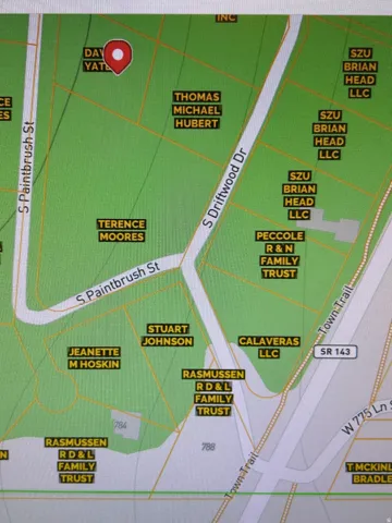 Plat Map. Illustrating property boundaries, ownership, and street configurations
