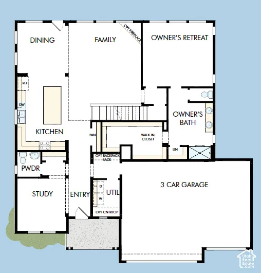 Main Floor with 18' tall ceilings and Main Floor Owners Bedroom