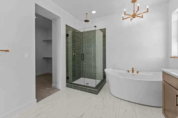 Owners Bathroom. Picture of another home with the same floorplan. Design selections may differ.