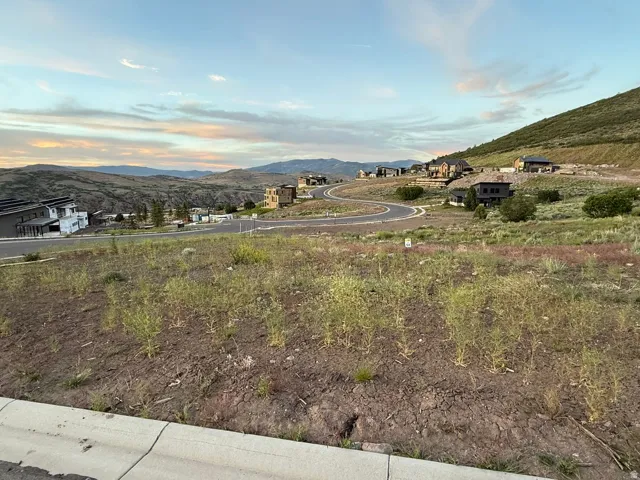 Expansive graded lot with existing curb and gutter infrastructure