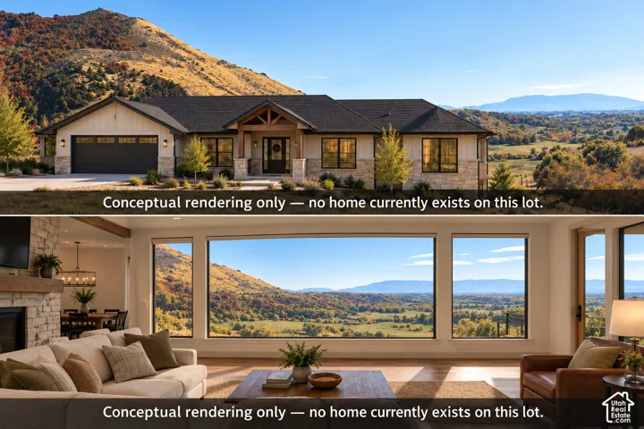 Marketing Material. Displaying conceptual renderings of a property, with an explicit disclaimer that the structure is not yet built on the lot