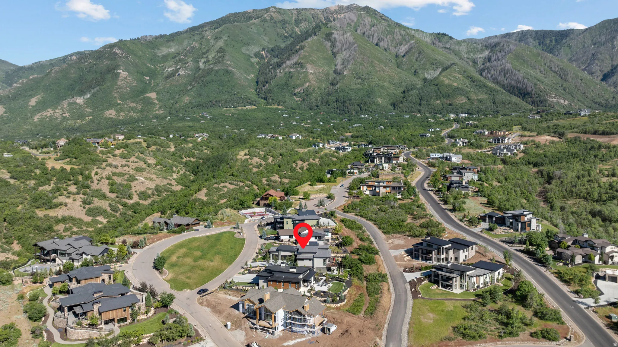 Aerial view of Summit Creek in Woodland Hills