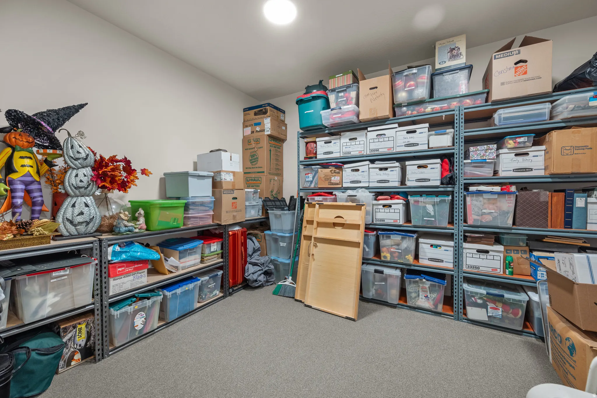 Dedicated storage room