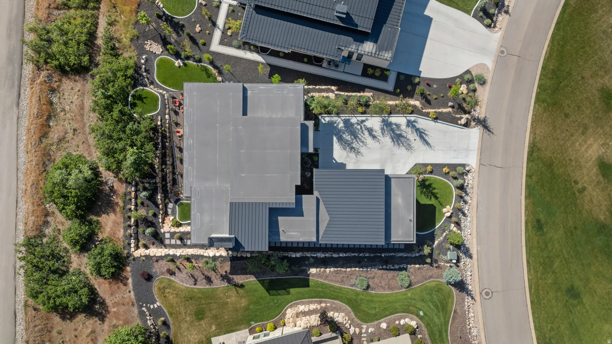Aerial view - metal roof