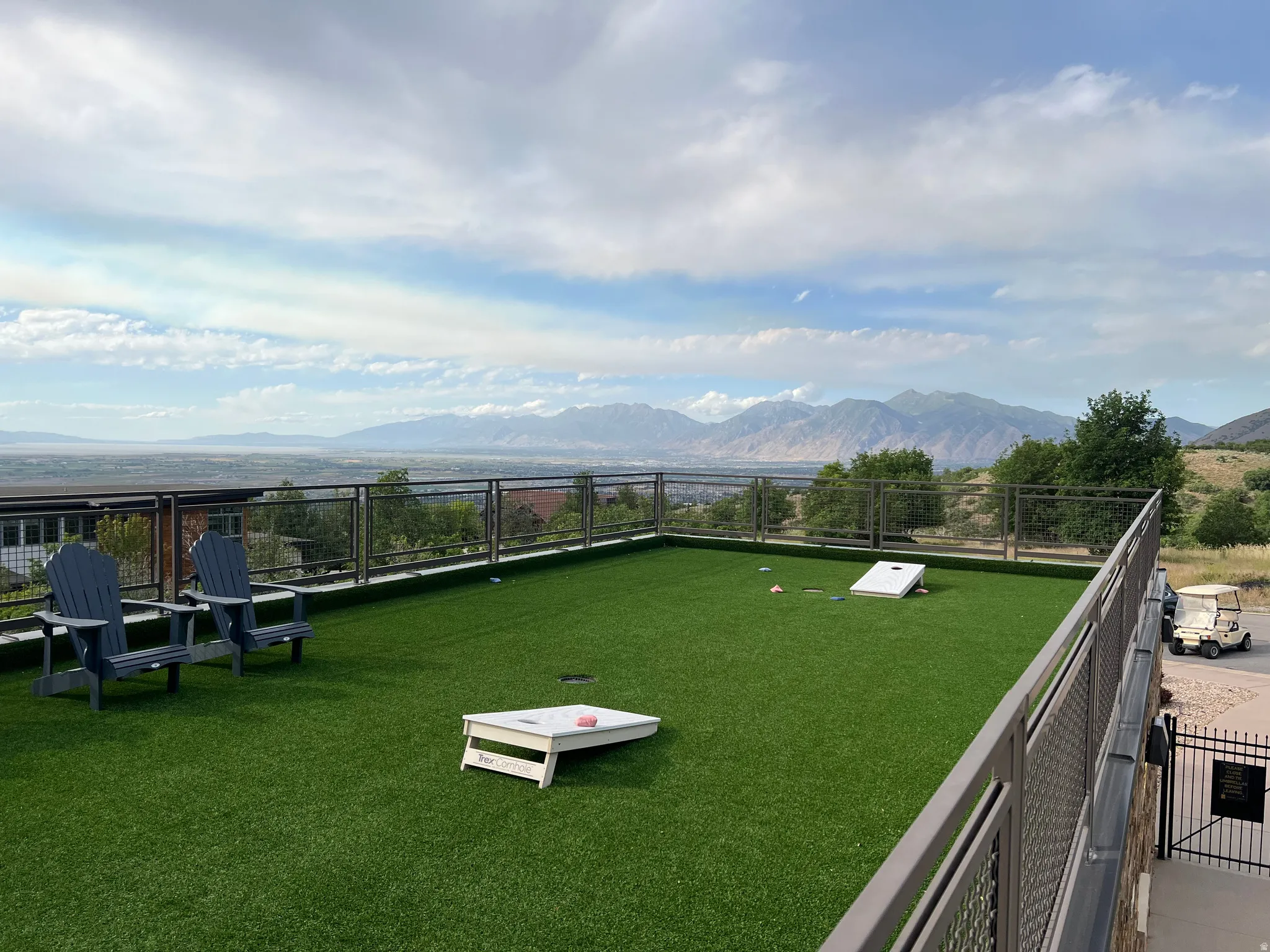 Rooftop terrace at community pool