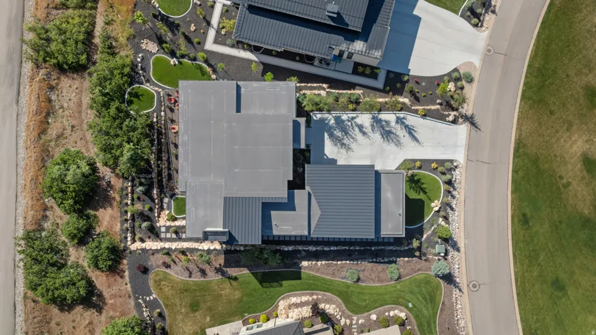 Aerial view - metal roof