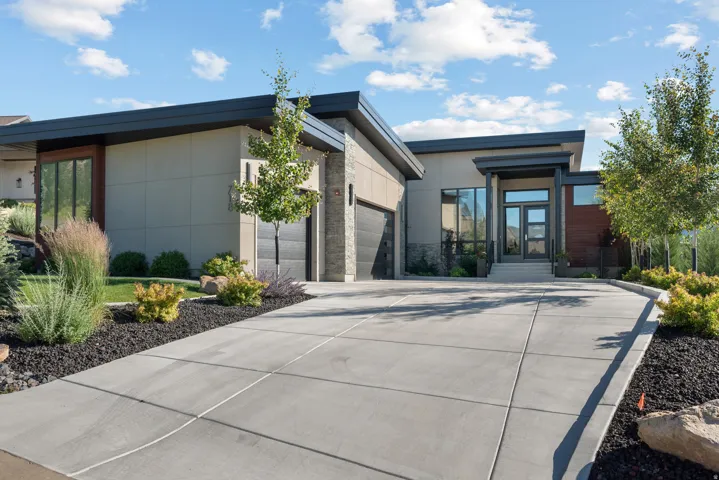 Heated driveway with lots of room for parking.