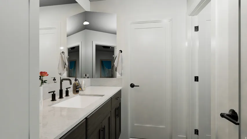 Primary Bathroom with 3-mirror