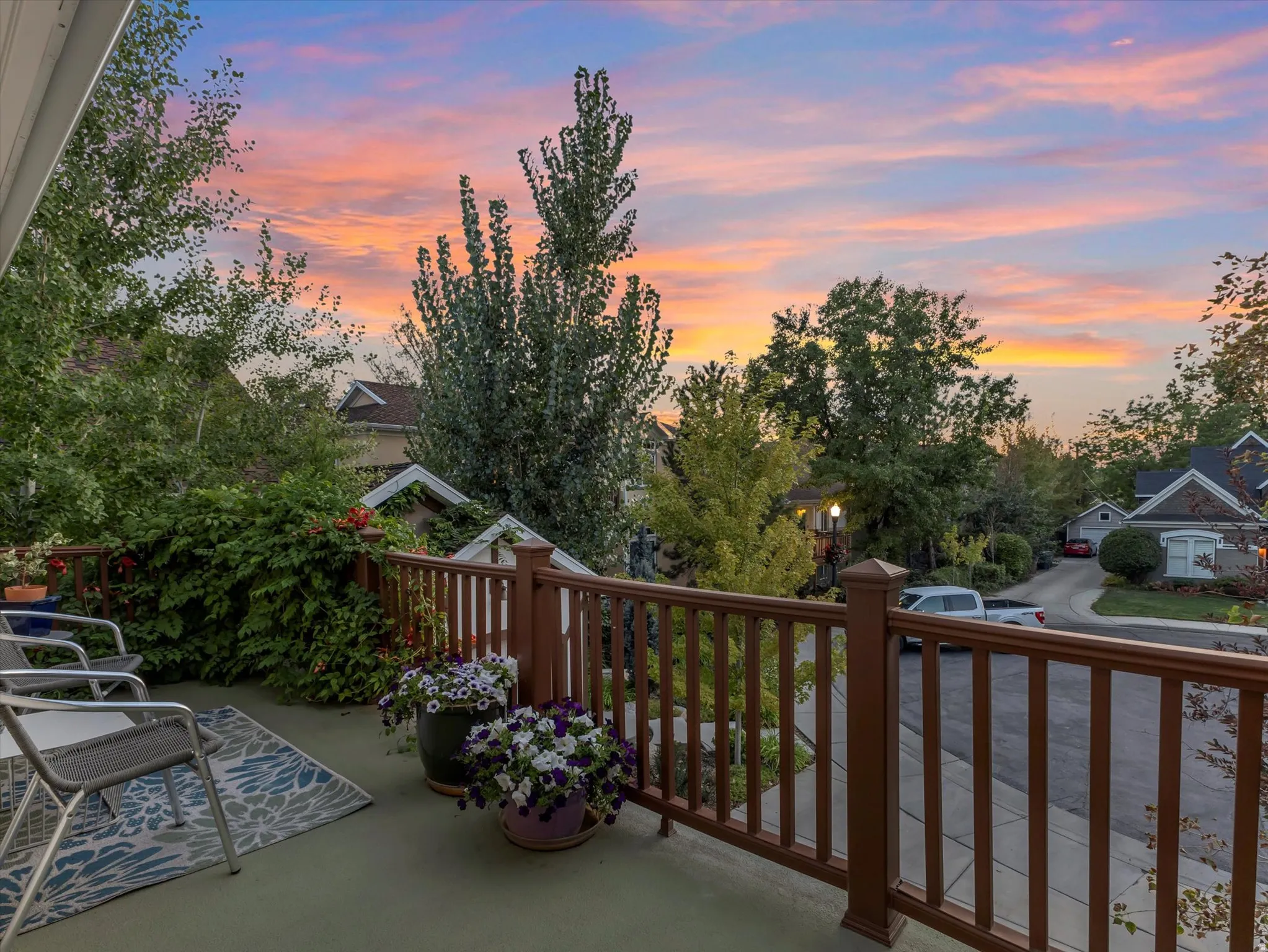 Balcony with views