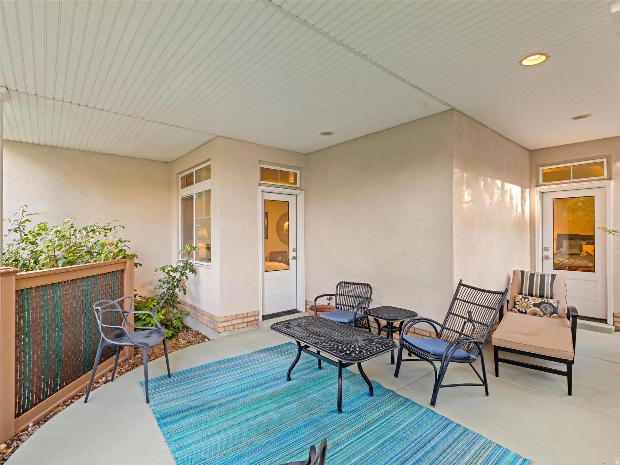 View of covered patio