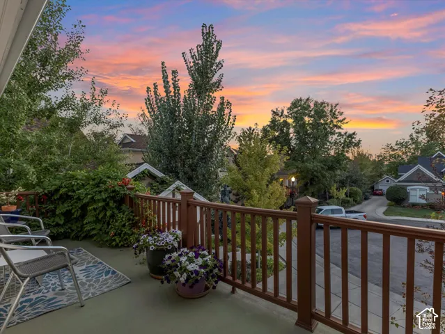 Balcony with views