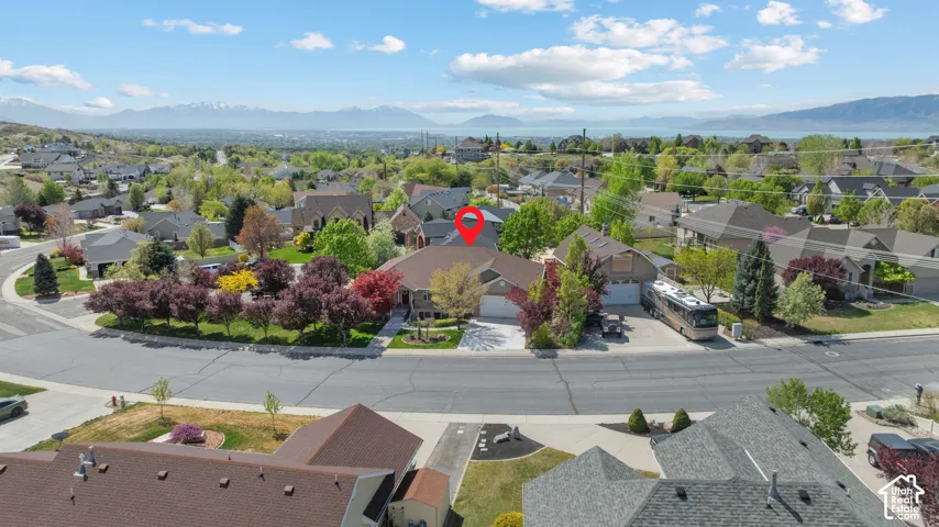 Aerial view of home