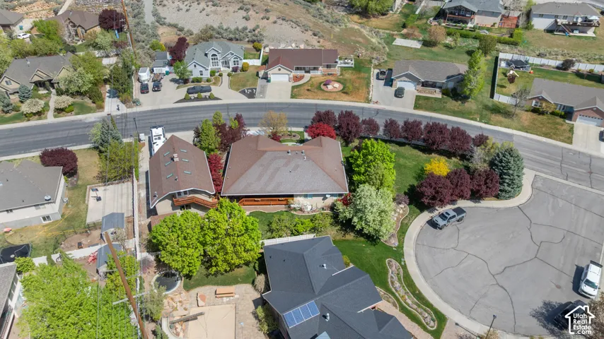 Aerial view of home