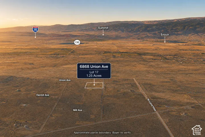 Property Location Map. Displaying the property's address, lot number, acreage, and nearby roads and geographical markers