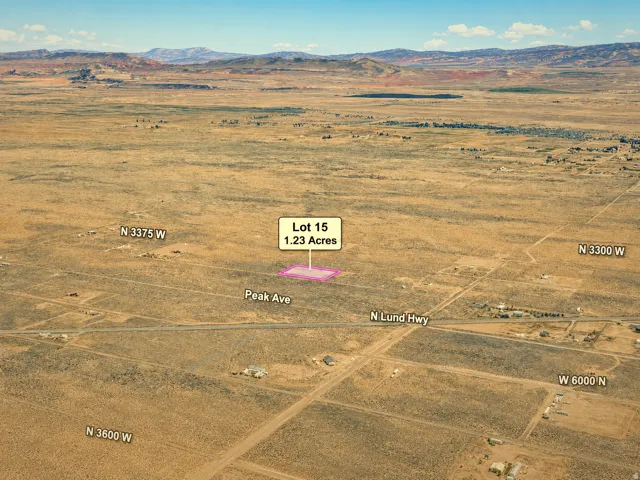 Property Map. Outlining the lot designation and acreage of the property, with surrounding road names