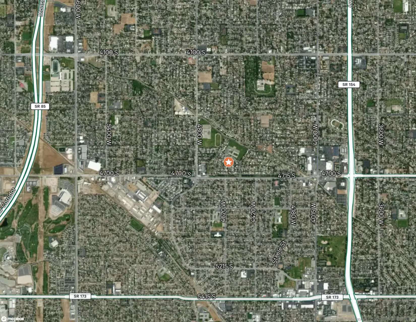 Aerial Map. Illustrating the geographic context of the property within a defined area