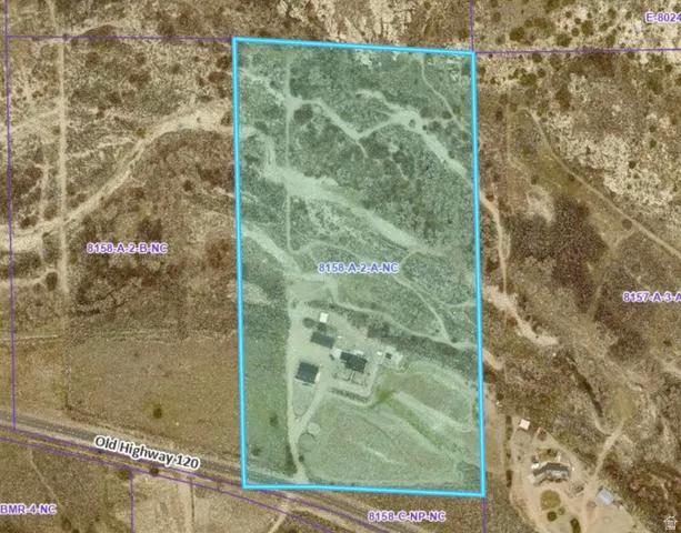 Aerial Property Map. Displaying the property boundary and adjacent parcels