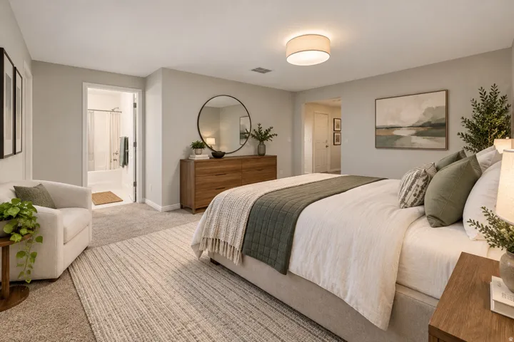 AI- basement bedroom