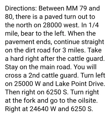 Property Access Directions. Providing specific navigational instructions to the property