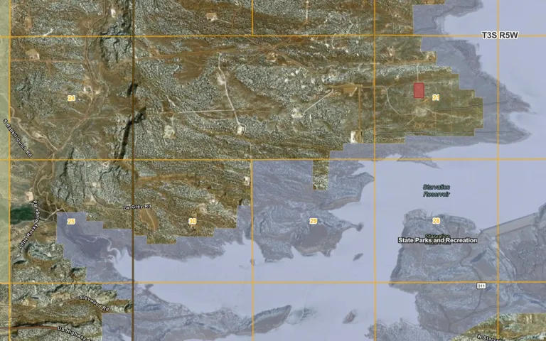Property Map. Displaying the geographic location and boundaries of the property