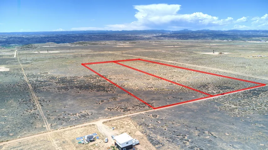Expansive undeveloped land parcels with clear boundary lines